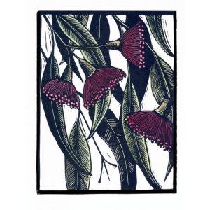 Red Gum Lino Print
